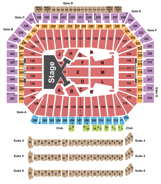 Detroit Ford Field Seating Chart