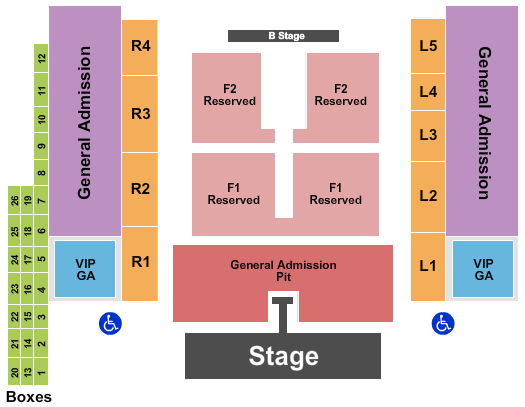 Outdoor Amphitheater At Ford Idaho Center Map