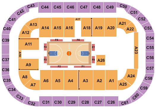 Arena At Ford Idaho Center Seating Chart: Basketball - Globetrotters