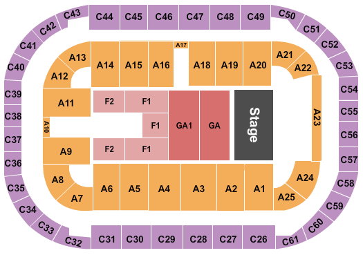 Arena At Ford Idaho Center Seating Chart: Chris Stapleton