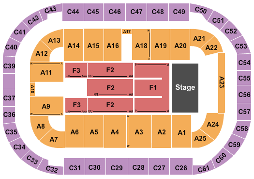 Arena At Ford Idaho Center Seating Chart: Endstage 5