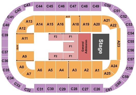 Arena At Ford Idaho Center Seating Chart: Three Days Grace