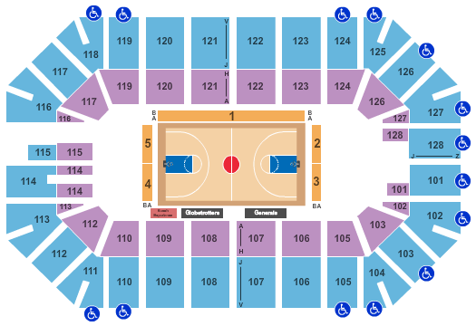 Ford Park Arena Seating Chart: Harlem Globetrotters