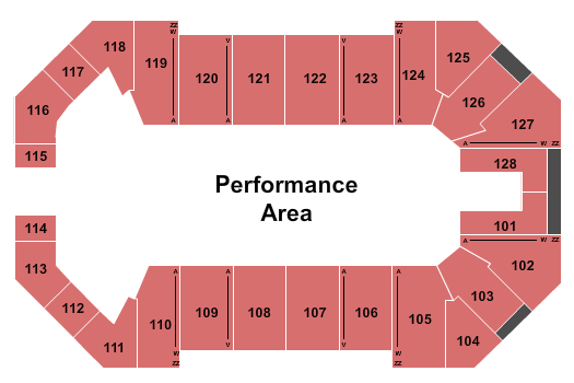 Ford Park Arena Seating Chart: Indoor Football