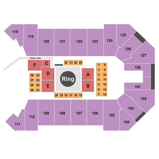 Ford Park Arena Seating Chart: MMA 2