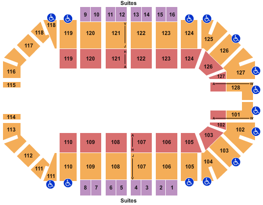 Ford Park Arena Seating Chart: Open Floor 2