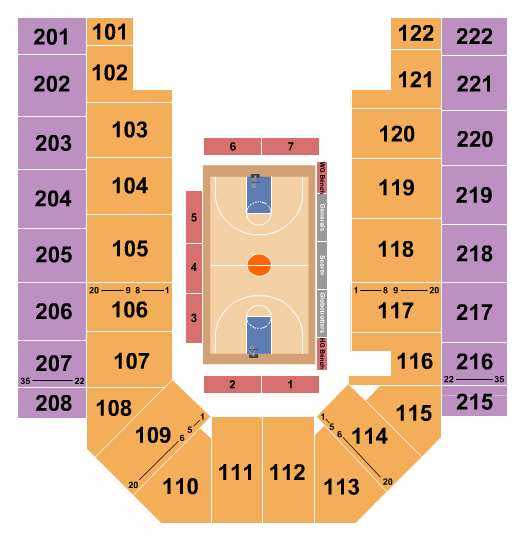 Ford Wyoming Center Seating Chart: Basketball - Globetrotters