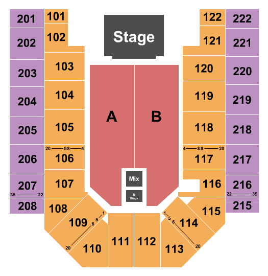 Ford Wyoming Center Seating Chart: Pentatonix