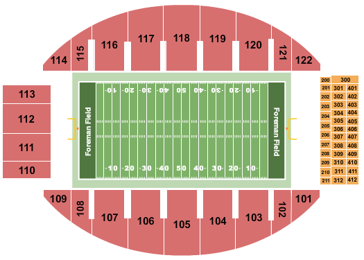 Kornblau Field at S.B. Ballard Stadium Map