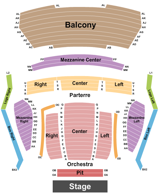 Forest Hills Fine Arts Center Seating Chart: Endstage Pit