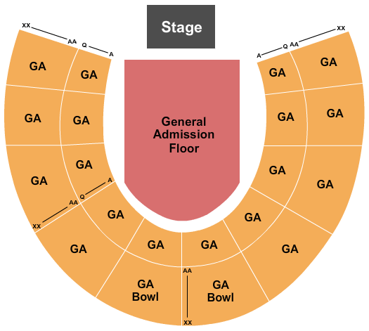 Forest Hills Stadium Seating Chart: All General Admission 2