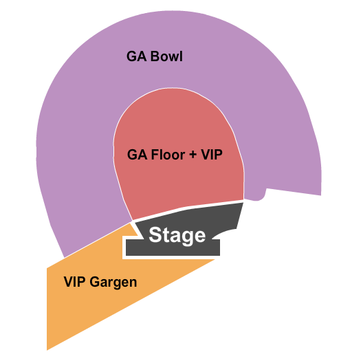 Forest Hills Stadium Seating Chart: GA Floor & VIP w/ GA Bowl