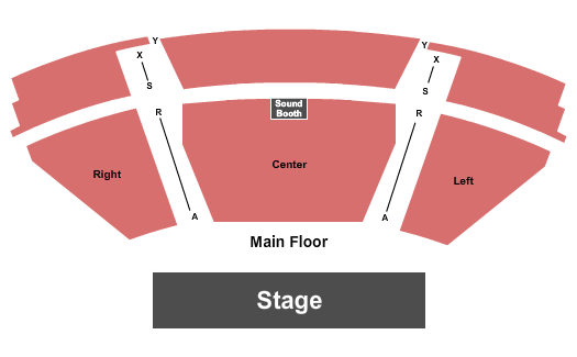Forsyth County Arts Center Seating Chart: End Stage