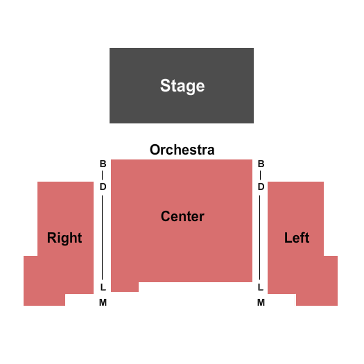 Fort Salem Theater Seating Chart: End Stage