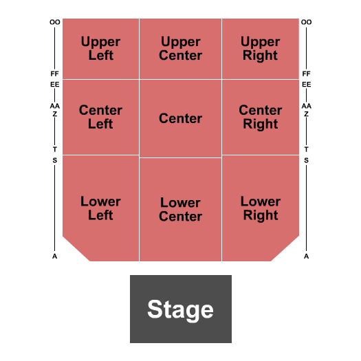 Fort Smith Convention Center Seating Chart: Endstage 2