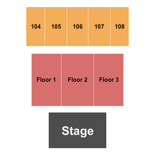 Forum River Center Arena Seating Chart: Endstage 3