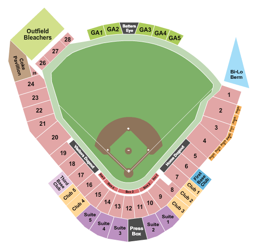 Dudy Noble Field Seating Chart