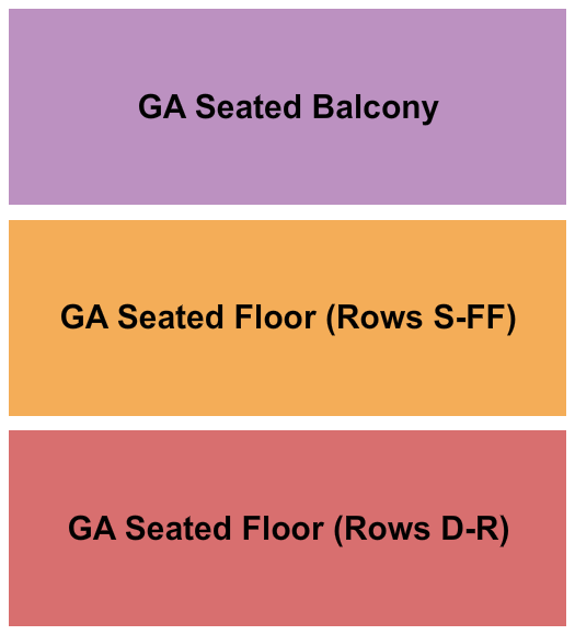 Fountain Street Church Seating Chart: GA Seated Floor & Balcony