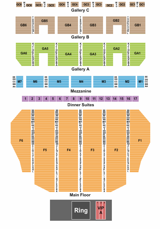 Fox Theatre - Detroit Seating Chart: Boxing
