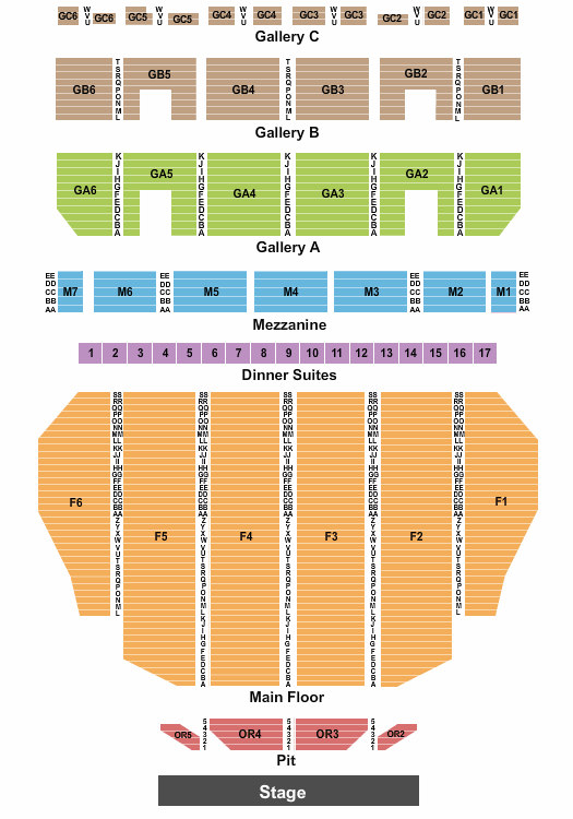Skypac Seating Chart