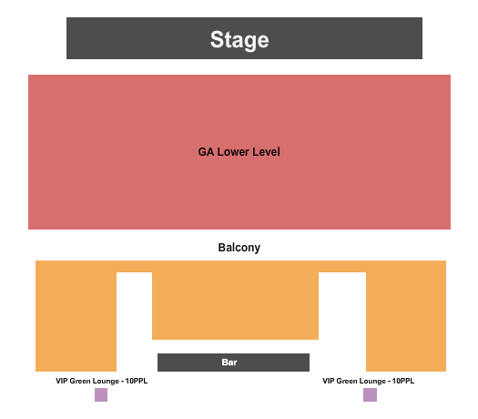 Fox Theatre - Hays Seating Chart: Endstage GA