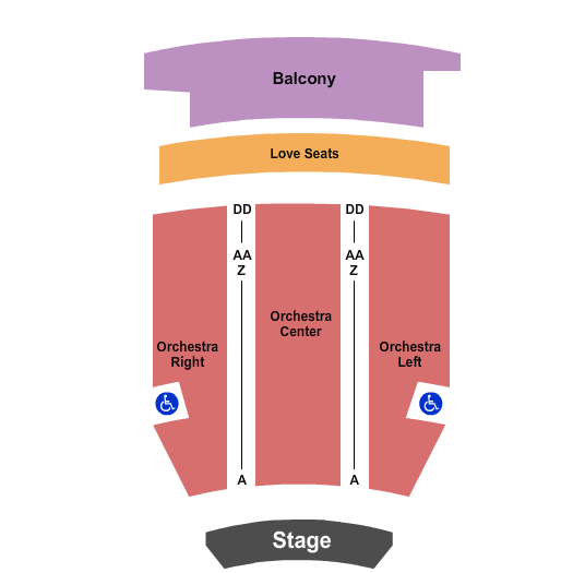 Fox Tucson Theatre Seating Chart: Endstage 3
