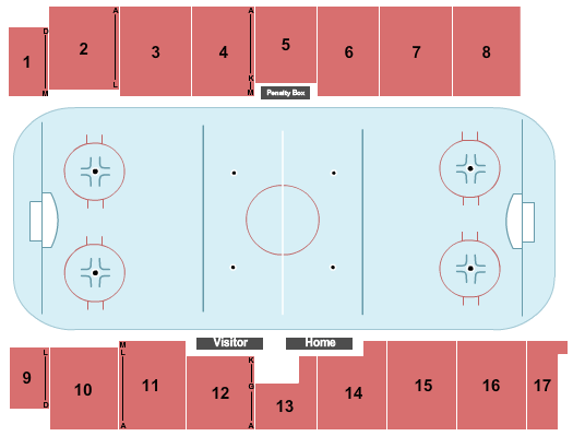 Frank Crane Arena Seating Chart: Hockey