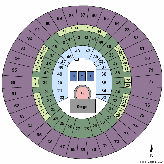 Frank Erwin Center Seating Chart