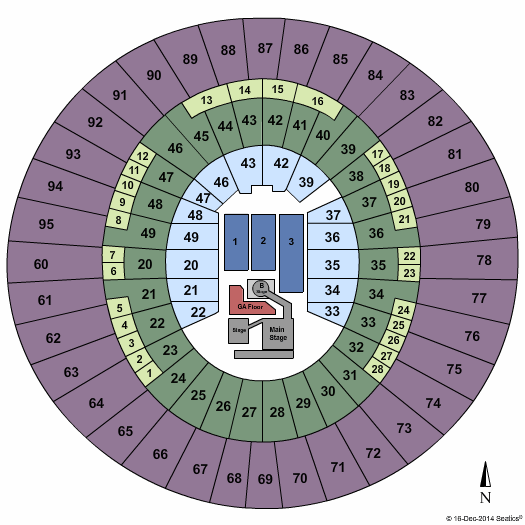 Frank Erwin Center Seating Chart Level A