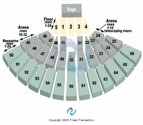 Frank Erwin Center Seating Chart