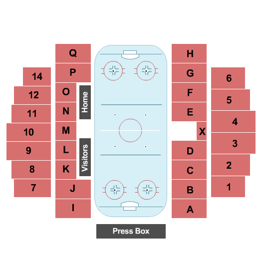 Frank L. Messa Rink At Achilles Center Seating Chart: Hockey