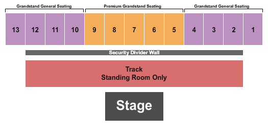 Franklin County Fairgrounds - NY Seating Chart: Track/Premium/General