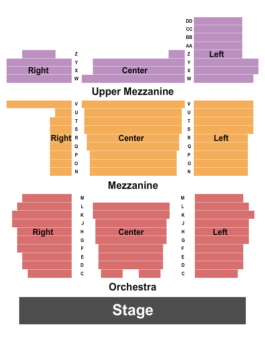 Franklin High School Auditorium Seating Chart: Endstage