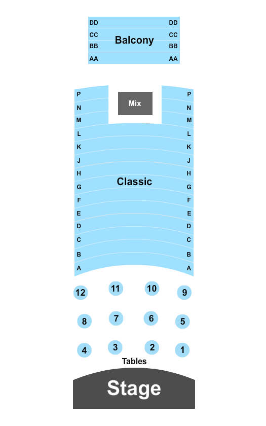 Franklin Theatre - TN Seating Chart: Endstage 2