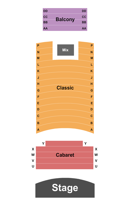 Franklin Theatre - TN Seating Chart: Endstage 3