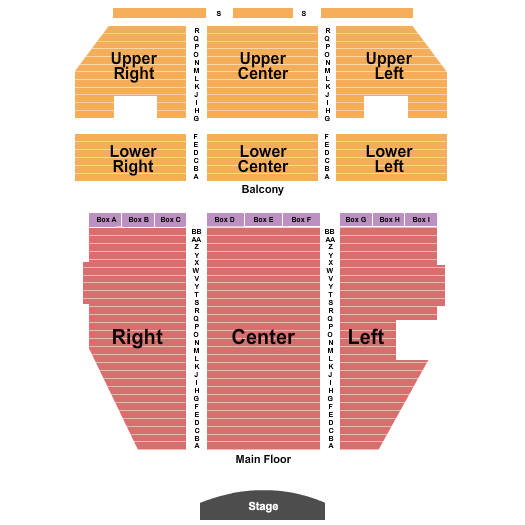 Frauenthal Center For The Performing Arts Seating Chart: Endstage 2