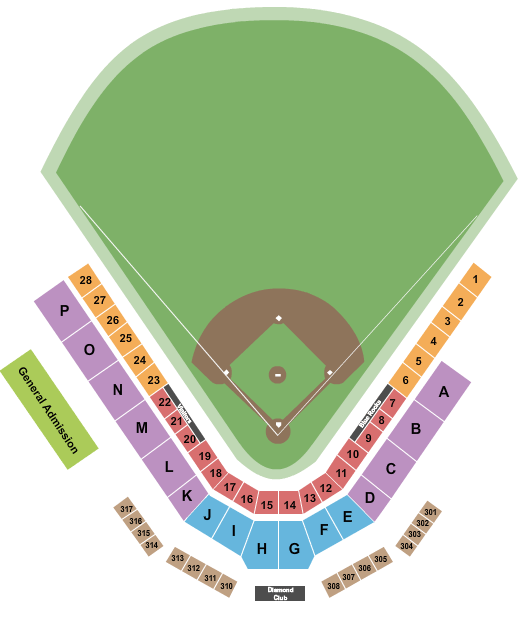 Judy Johnson Field At Daniel S. Frawley Stadium Seating Chart