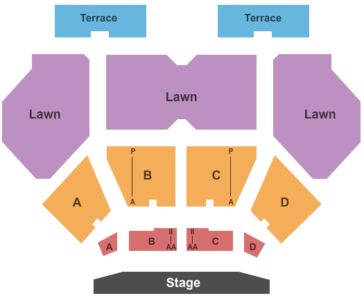 Fraze Pavilion Seating Chart: End Stage