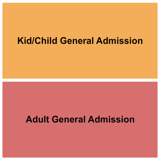 Freedom Factory Seating Chart: Kids/Adult General Admission