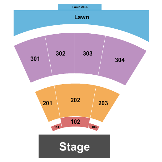 Freeman Arts Pavilion Seating Chart: Endstage RSV - Numbers