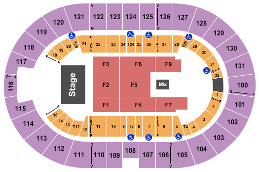 Freeman Coliseum Seating Chart: Banda MS 2