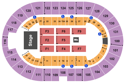 Freeman Coliseum Map