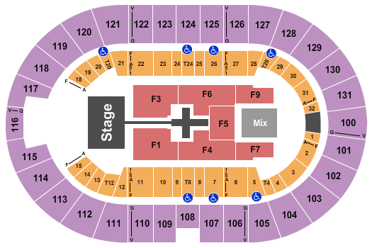 Freeman Coliseum Seating Chart: TobyMac