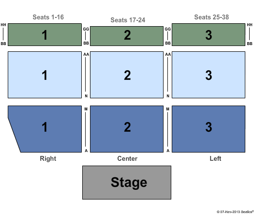 French Resort Concert Seating Chart