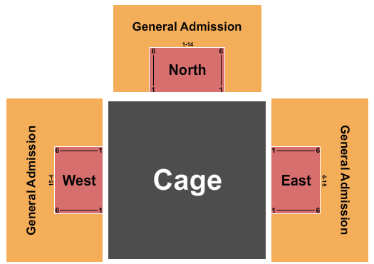 Friedman Wrestling Center Seating Chart: Wrestling