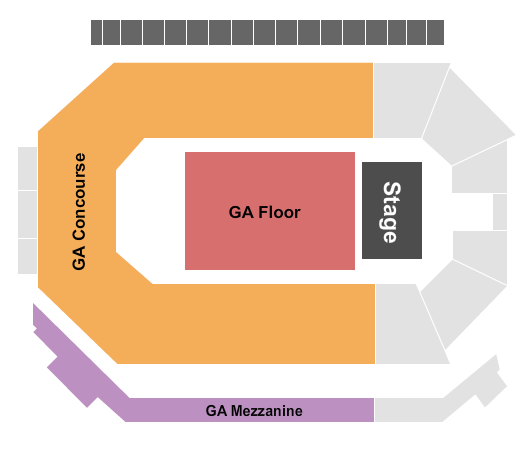 Frontwave Arena Seating Chart: GA Floor/GA Concourse