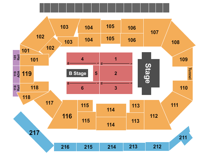 Frontwave Arena Seating Chart: Zach Williams