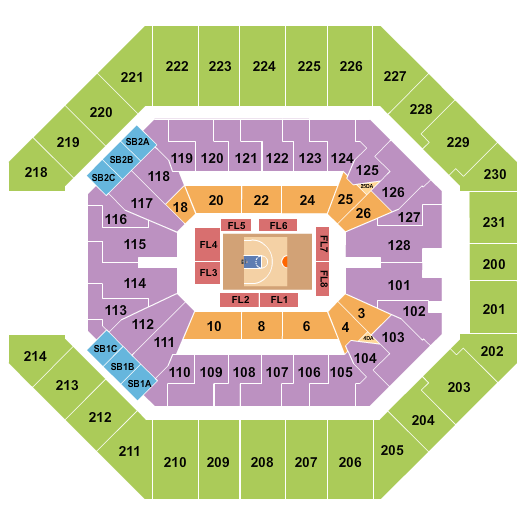 Frost Bank Center Seating Chart: Basketball - Big3