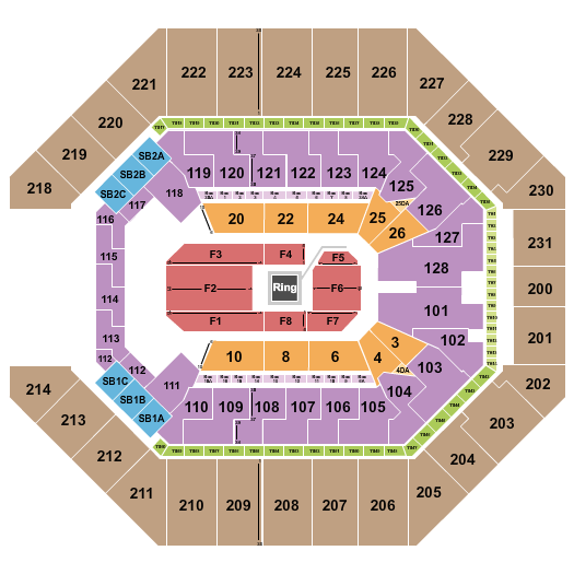 Frost Bank Center Seating Chart: Boxing 2