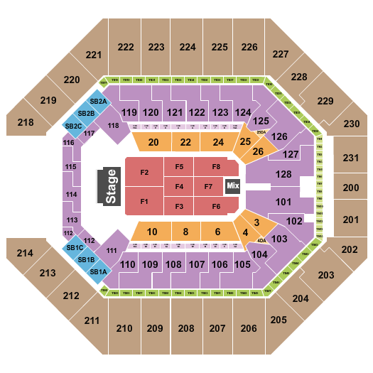 Frost Bank Center Seating Chart: Endstage 7